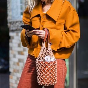 Staud Moreau Bucket Bag - RED NWOT